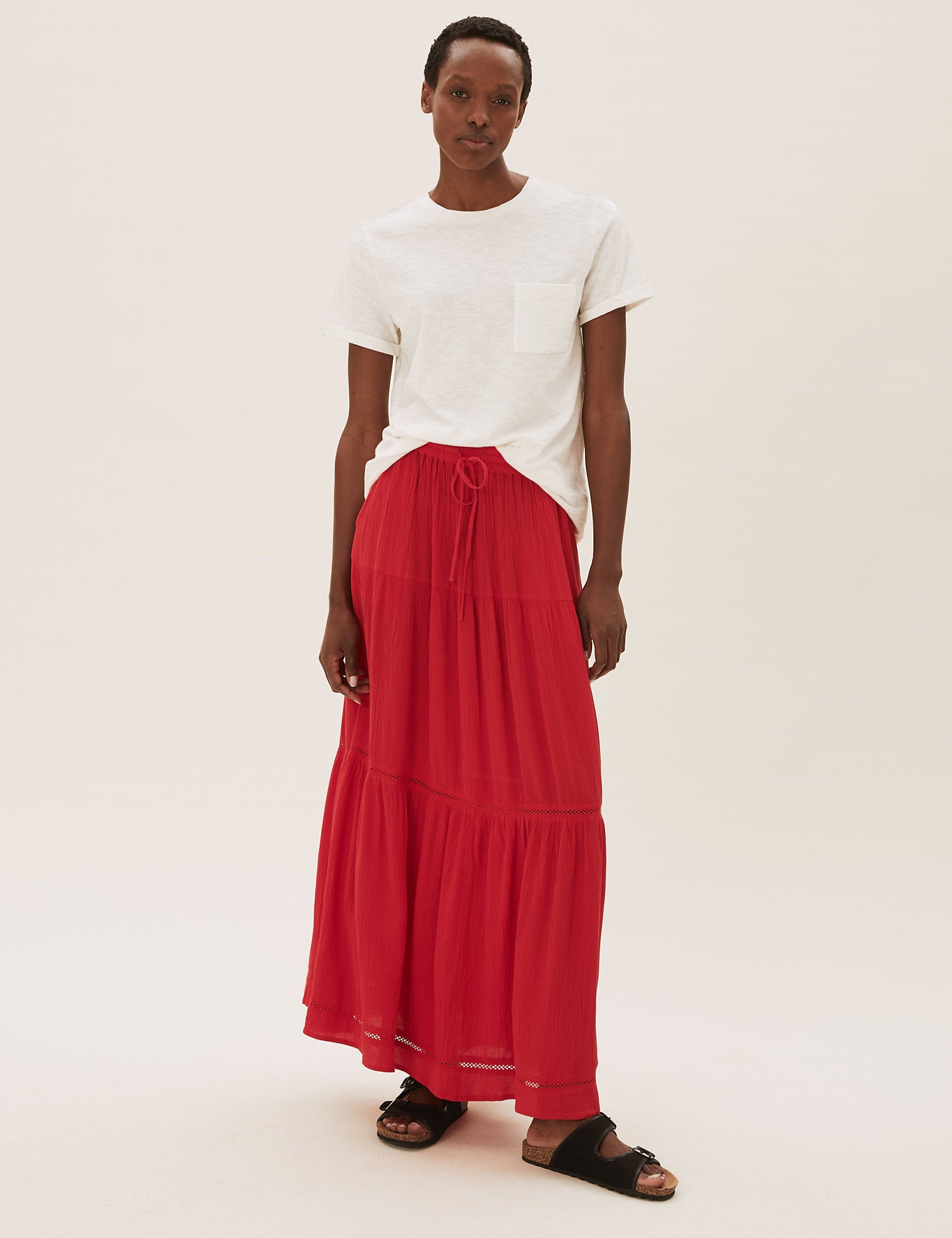 Pure Cotton Crew Neck T-Shirt