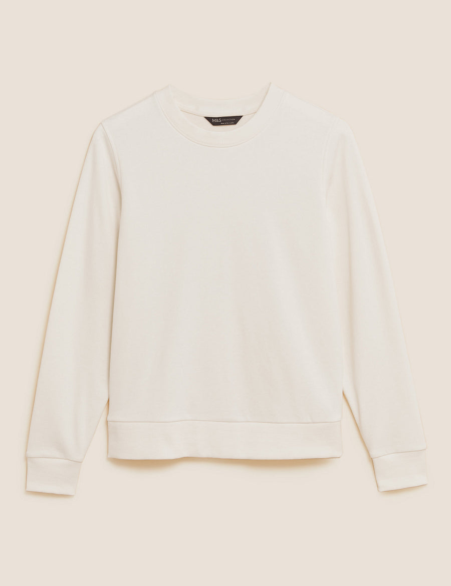 The Cotton Rich Crew Neck Sweatshirt