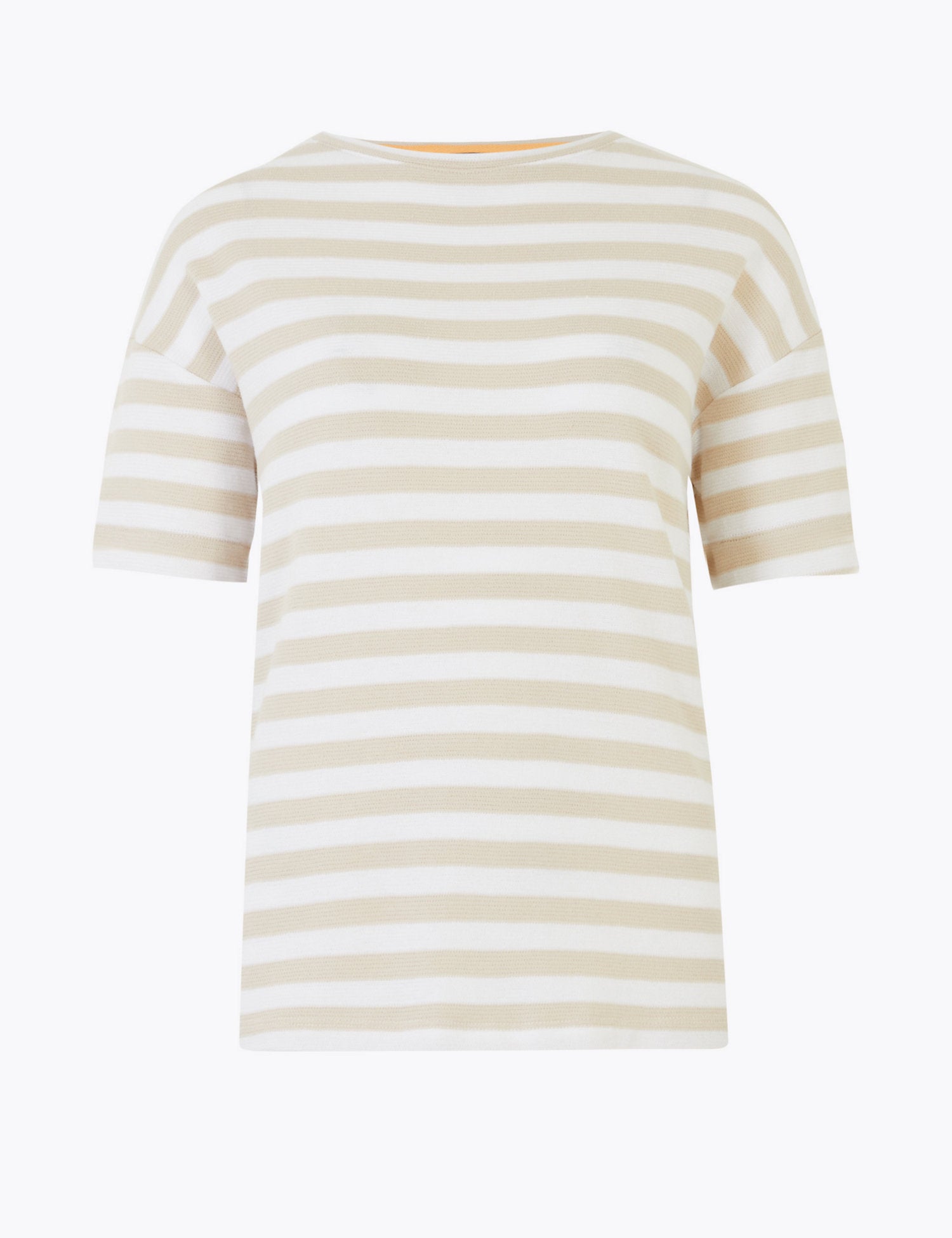 Pure Cotton Striped Straight Fit Top