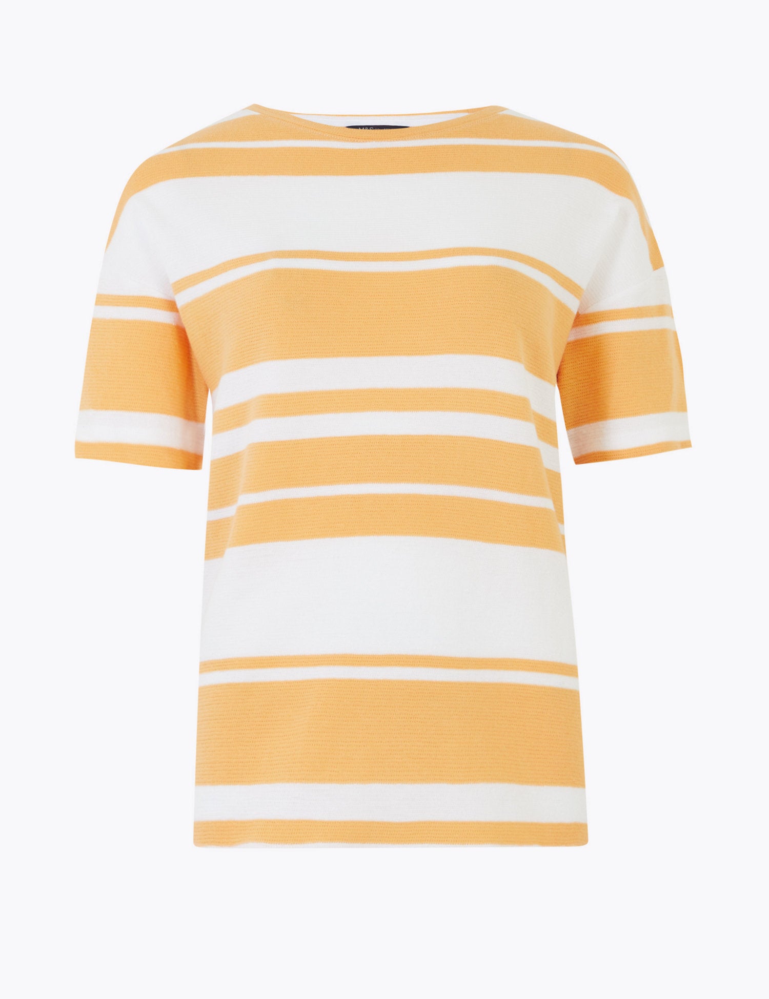 Pure Cotton Striped Straight Fit Top