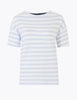 Pure Cotton Striped Straight Fit Top