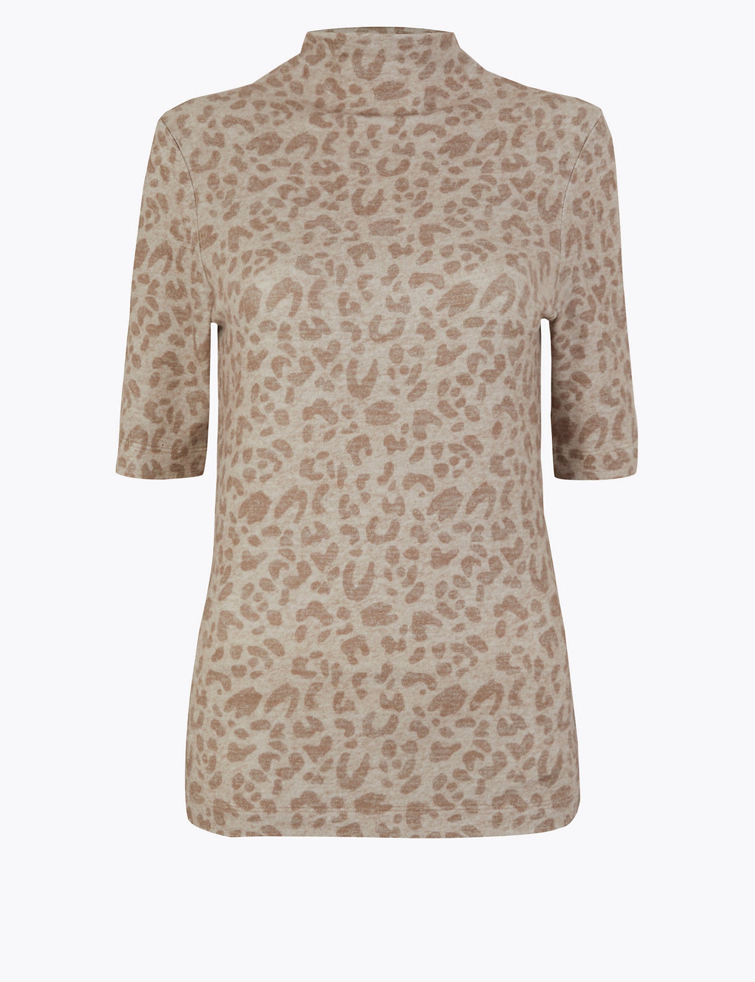 Leopard Print Cosy Fitted Top