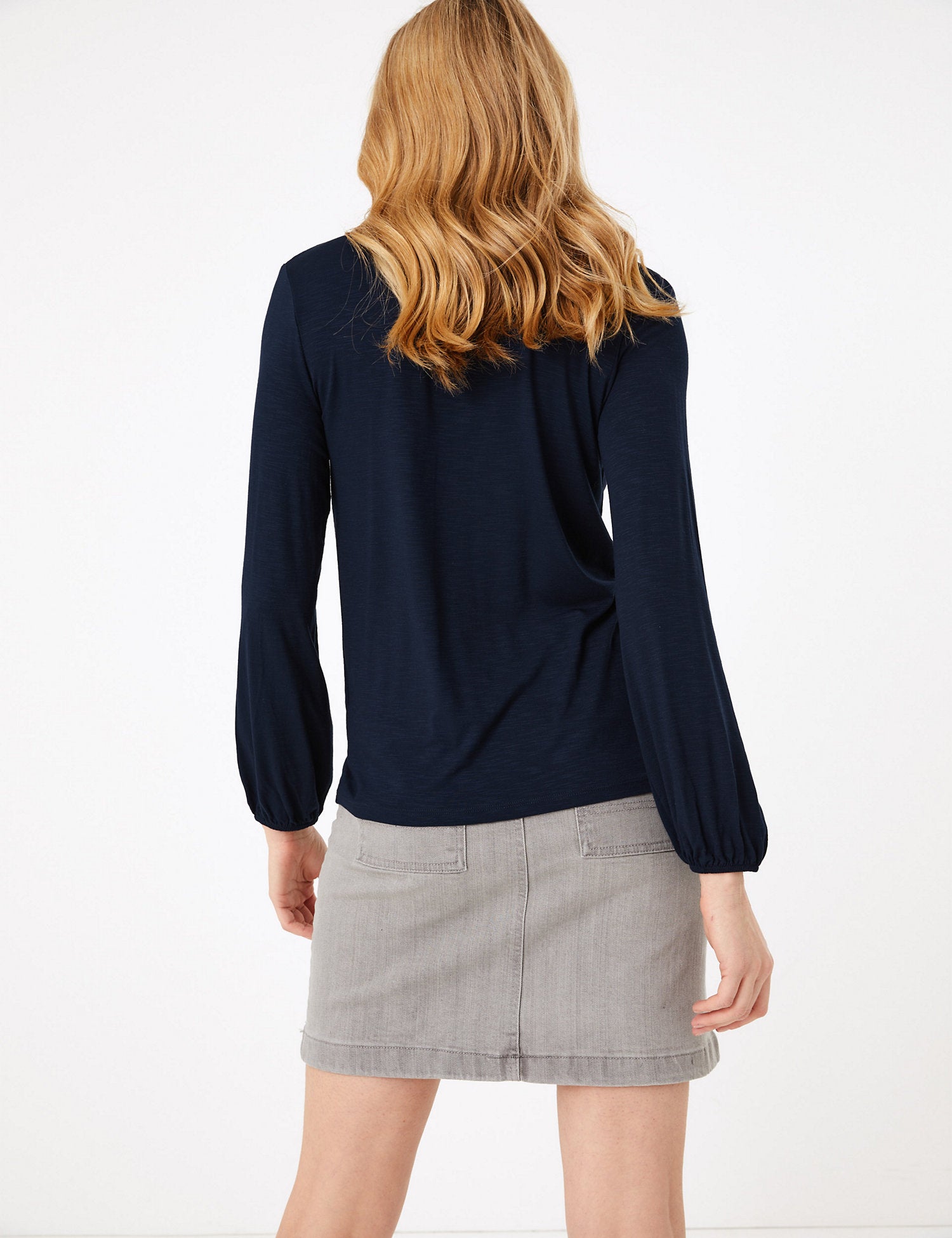 V-Neck Relaxed Blouse