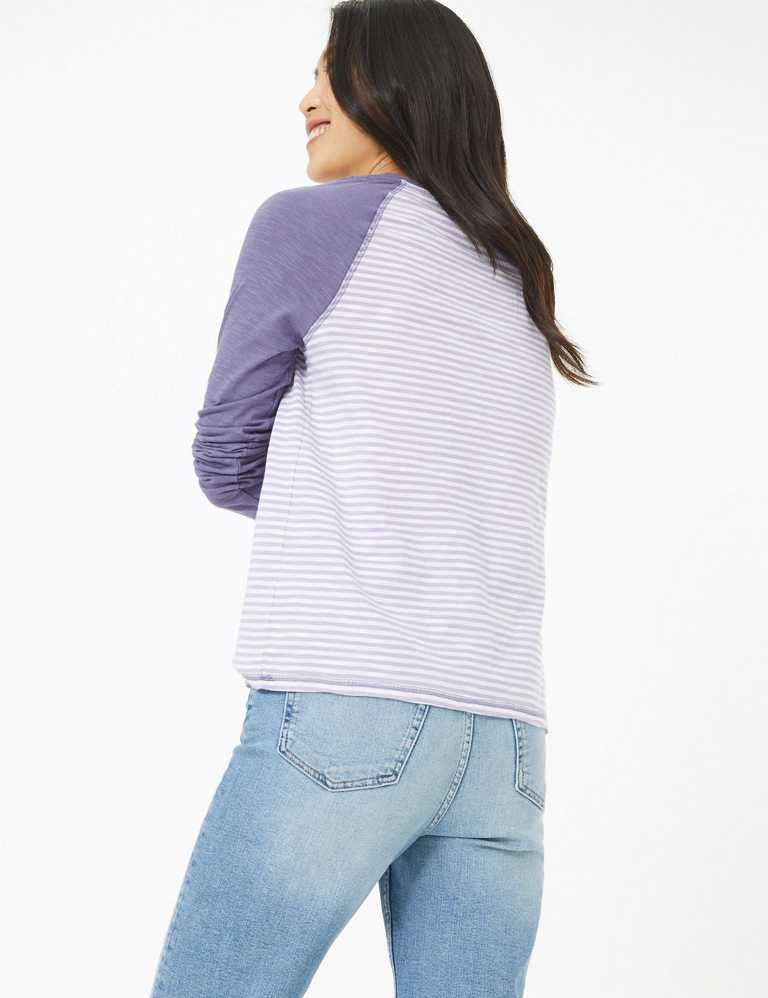 Pure Cotton Striped Long Sleeve Top