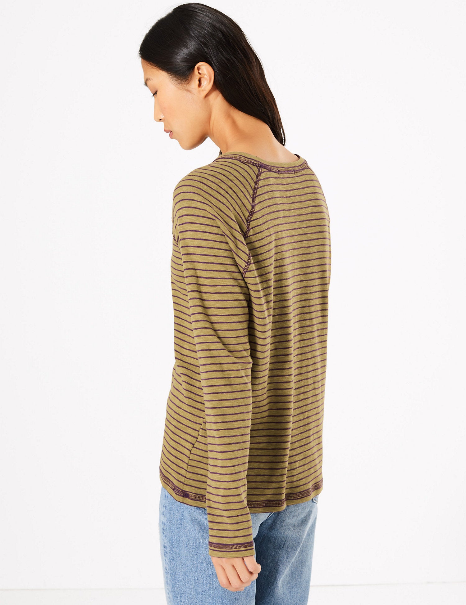 Striped Straight Fit Top