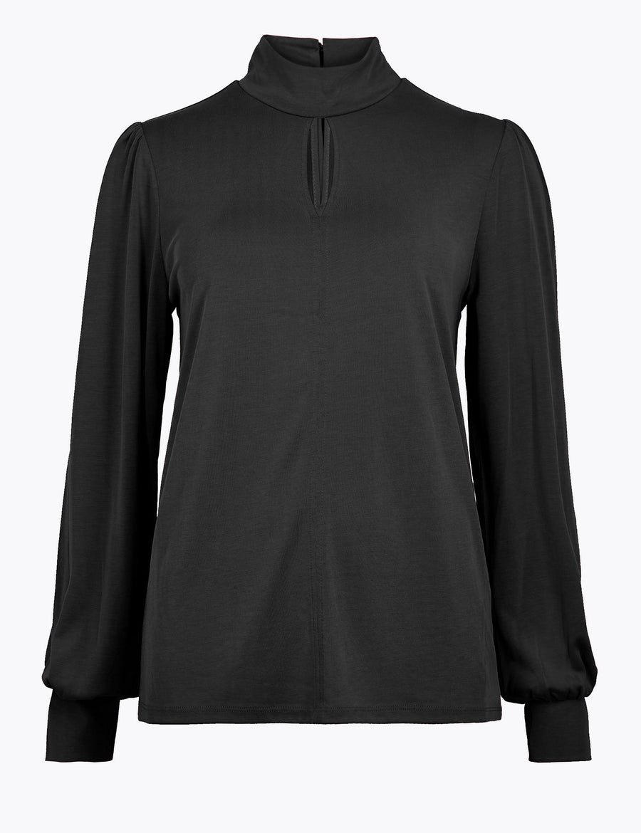Keyhole Long Sleeve Top