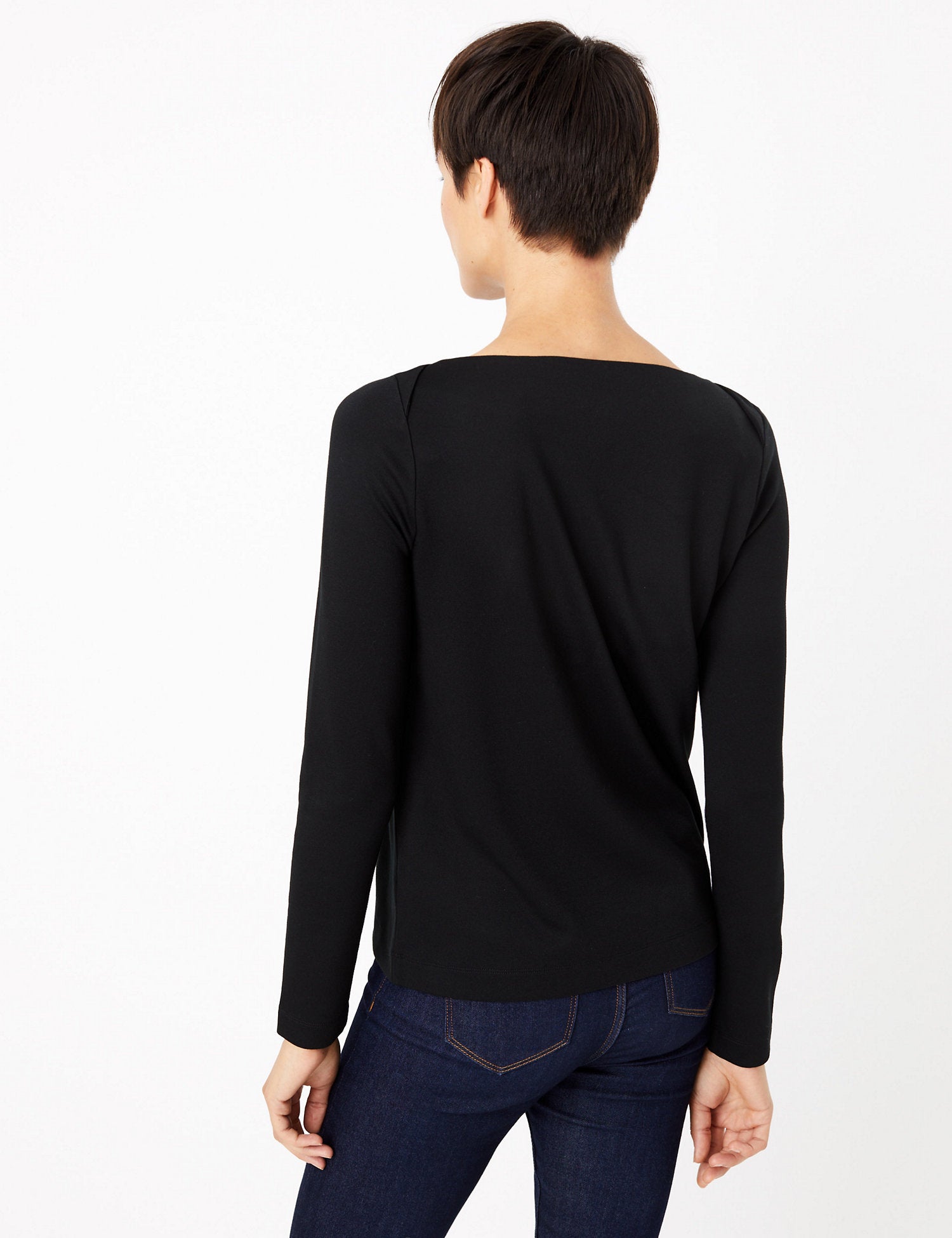 Slash Neck Sweatshirt