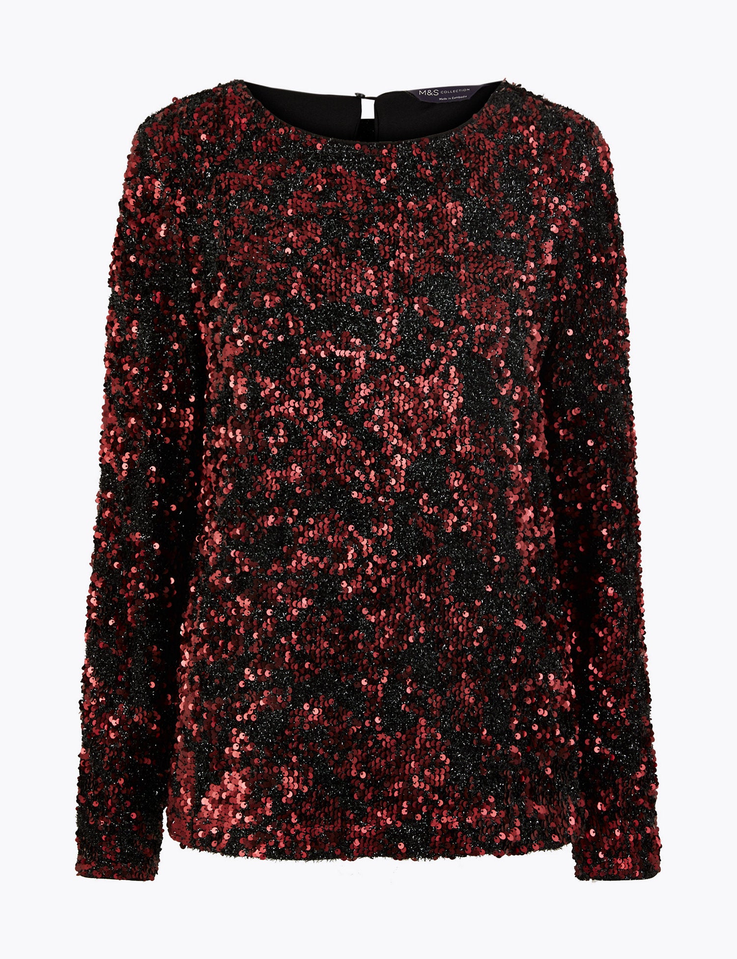 Sequin Long Sleeve Top