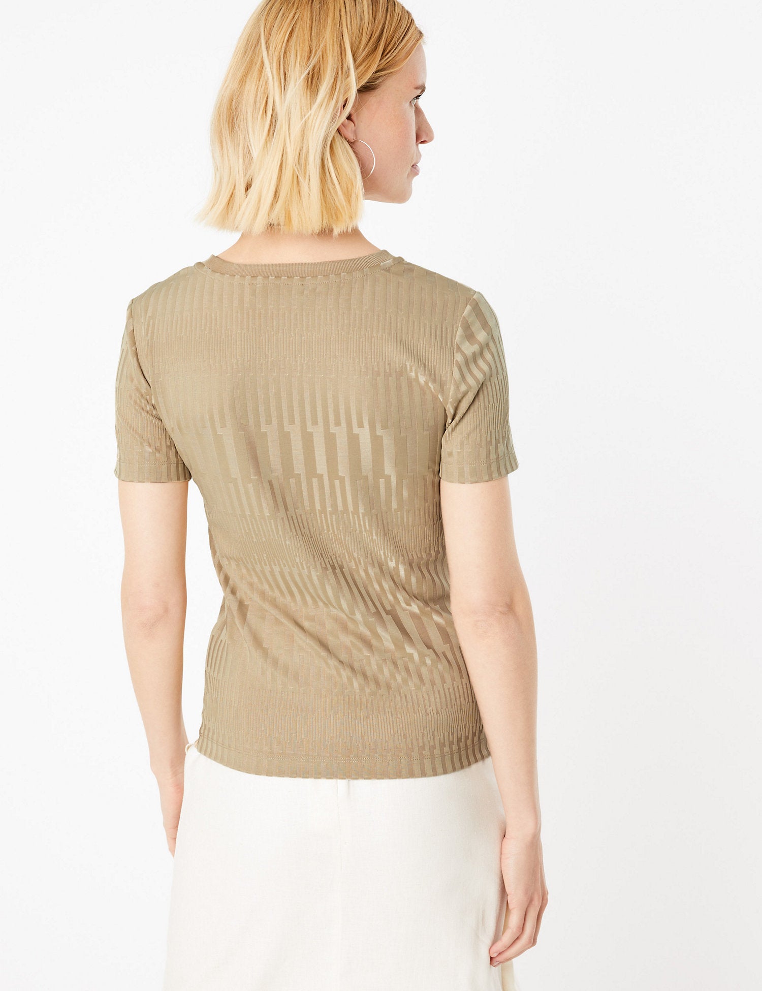 Textured Slim Fit T-Shirt