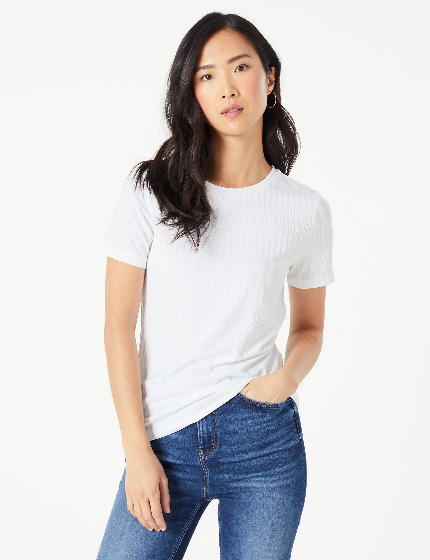 Textured Slim Fit T-Shirt