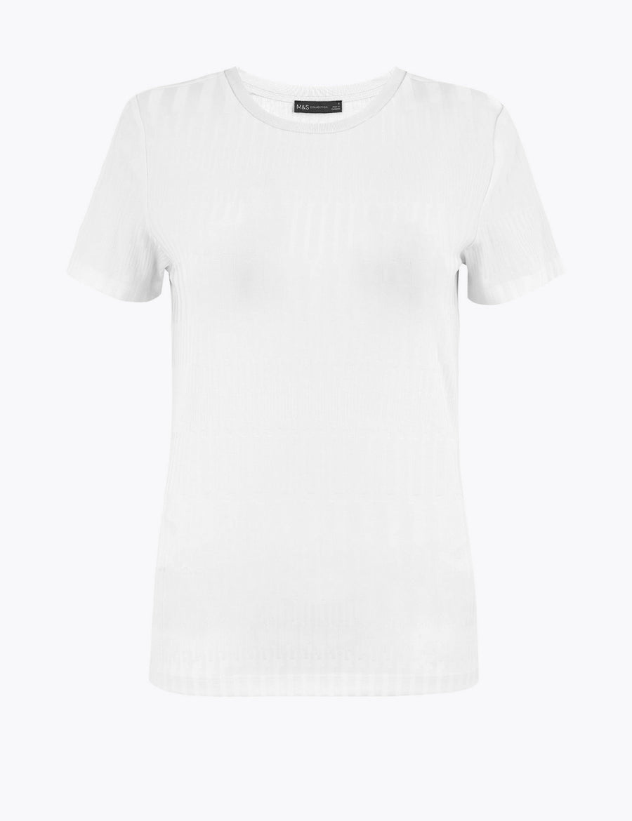 Textured Slim Fit T-Shirt