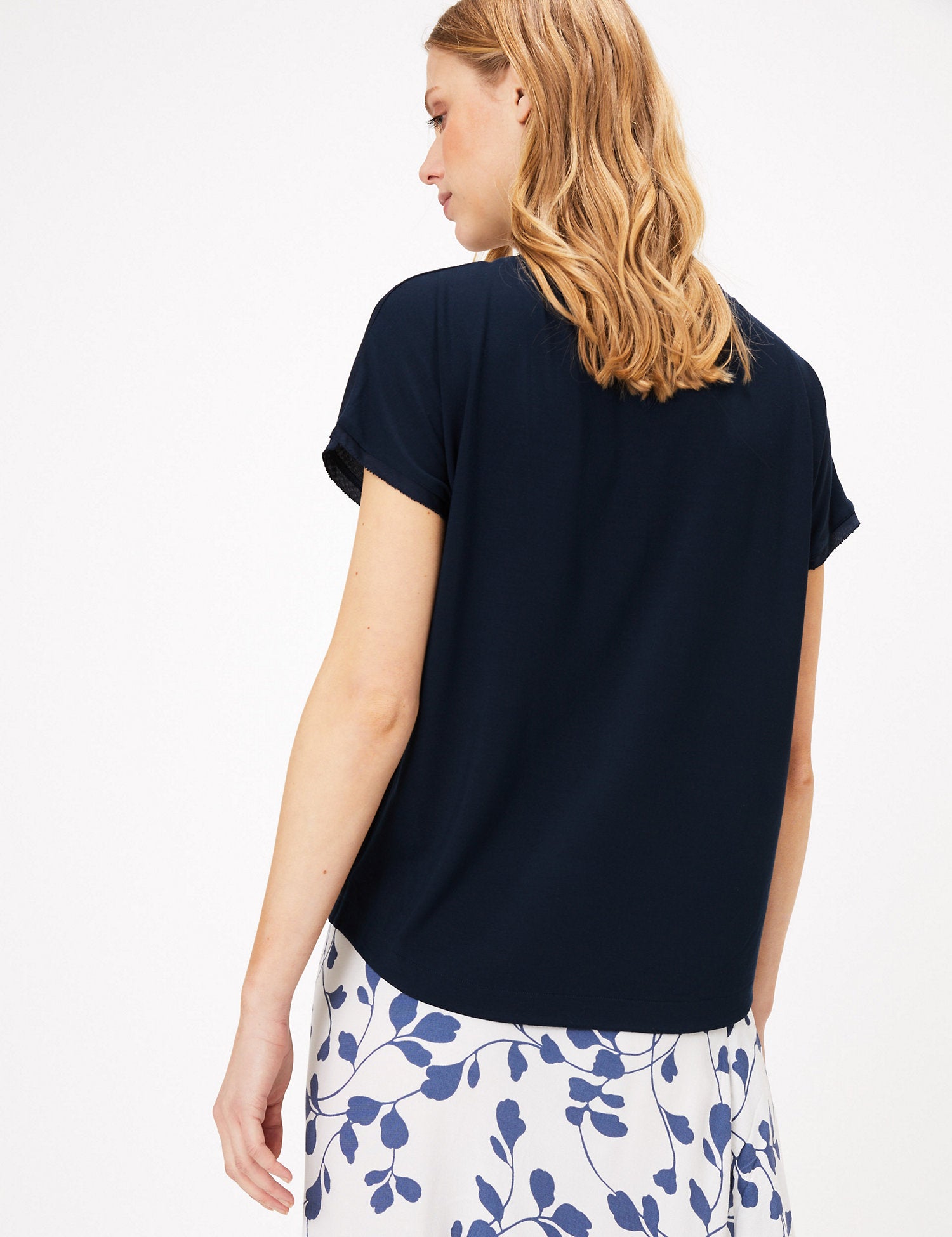 Slash Neck Straight Fit Blouse