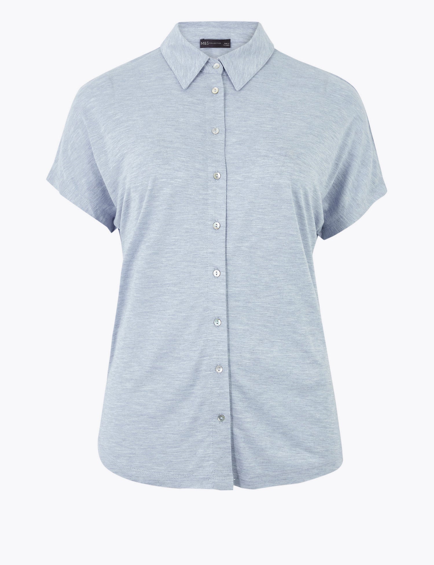 Straight Fit Jersey Short Sleeve Shirt