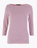 Cotton Rich Striped Fitted T-Shirt