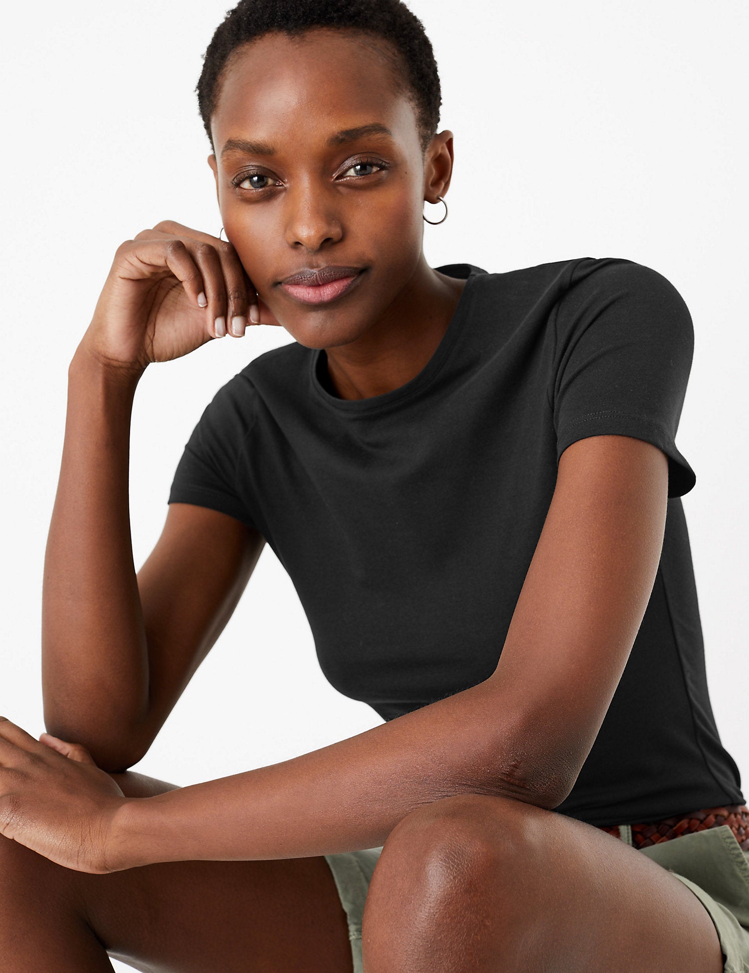 Cotton Rich Fitted T-Shirt