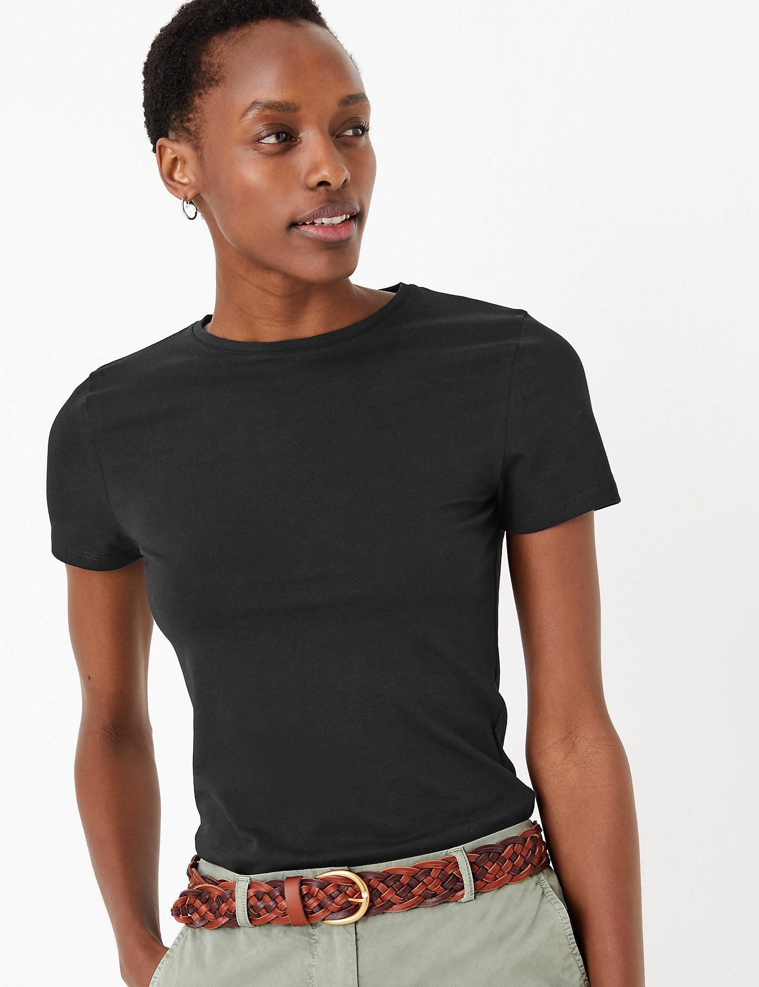 Cotton Rich Fitted T-Shirt