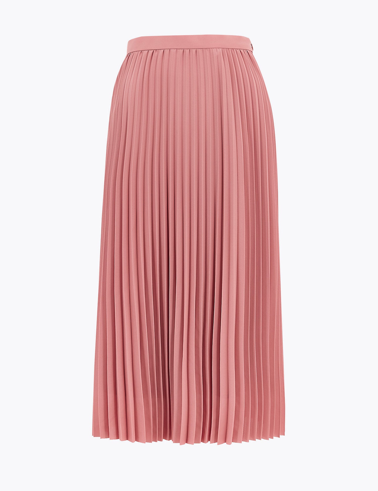 Pleated Circle Midi Skirt
