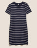Jersey Striped Swing Dress