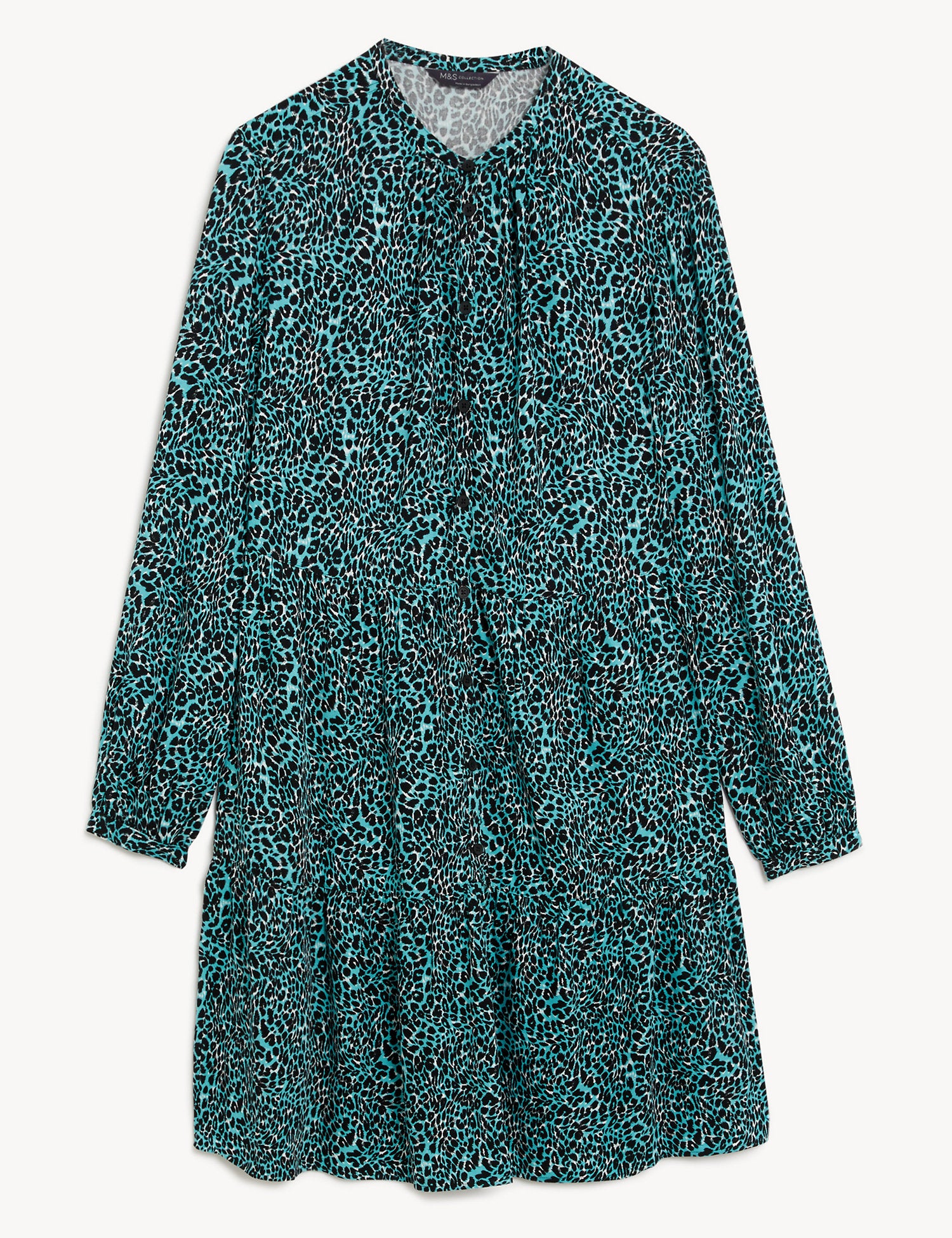 Printed Knee Length Shirt Dress