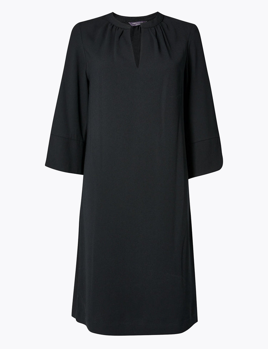 Crepe Shift Dress