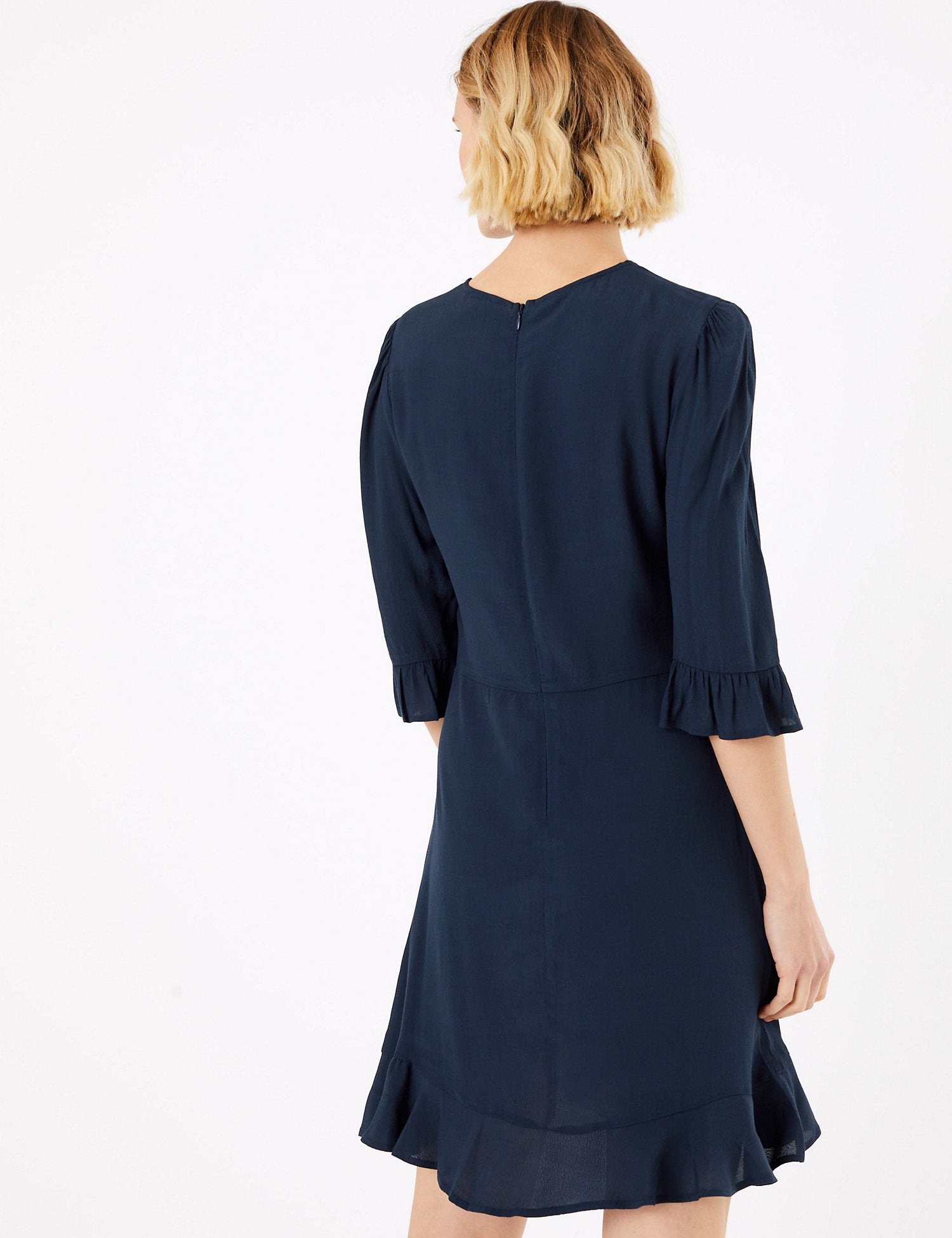Frill Detail Mini Fit & Flare Dress
