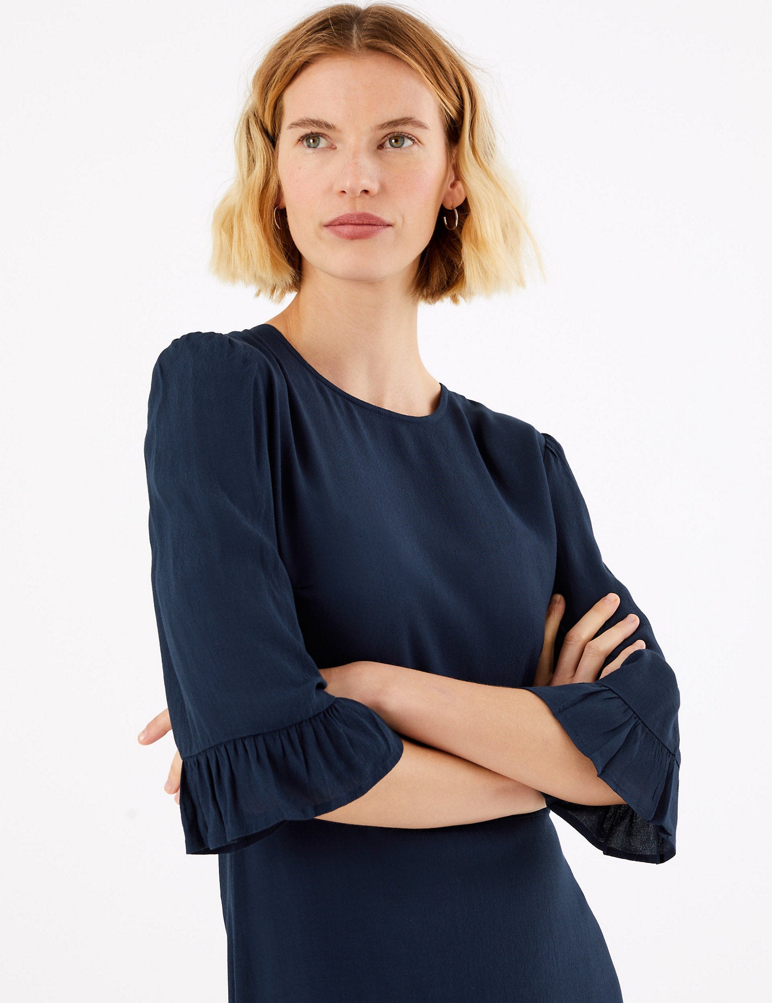 Frill Detail Mini Fit & Flare Dress