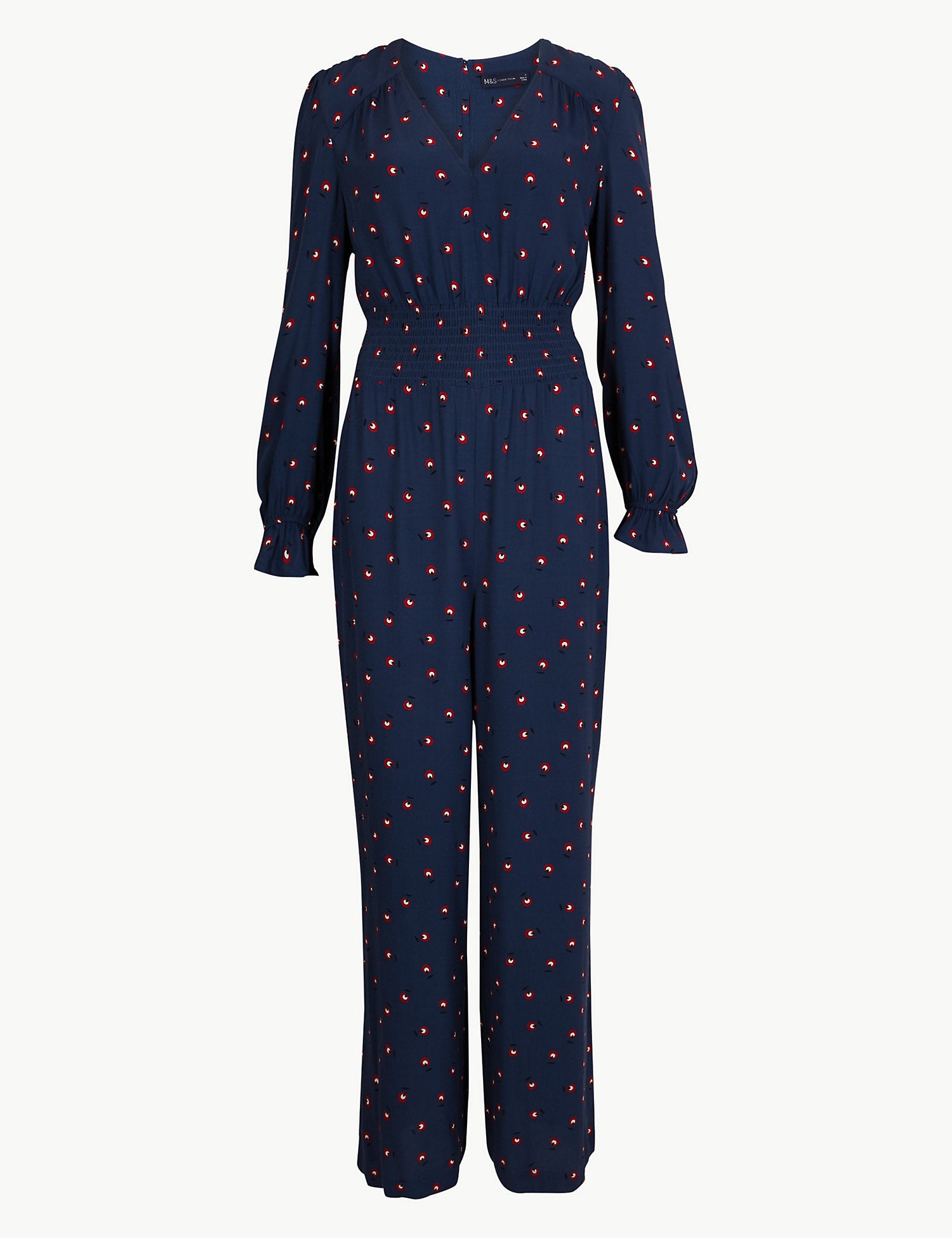 Frill Detail Waisted Jumpsuit