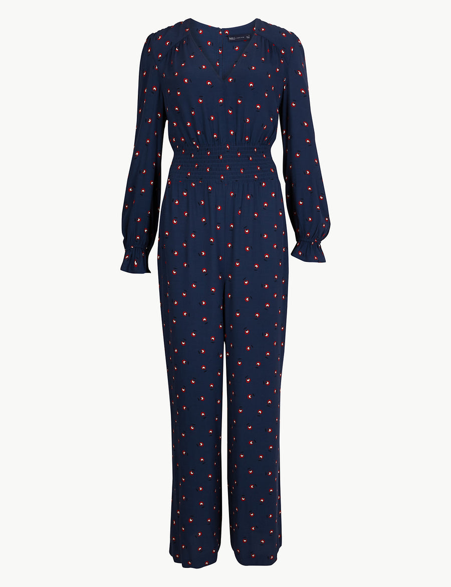 Frill Detail Waisted Jumpsuit