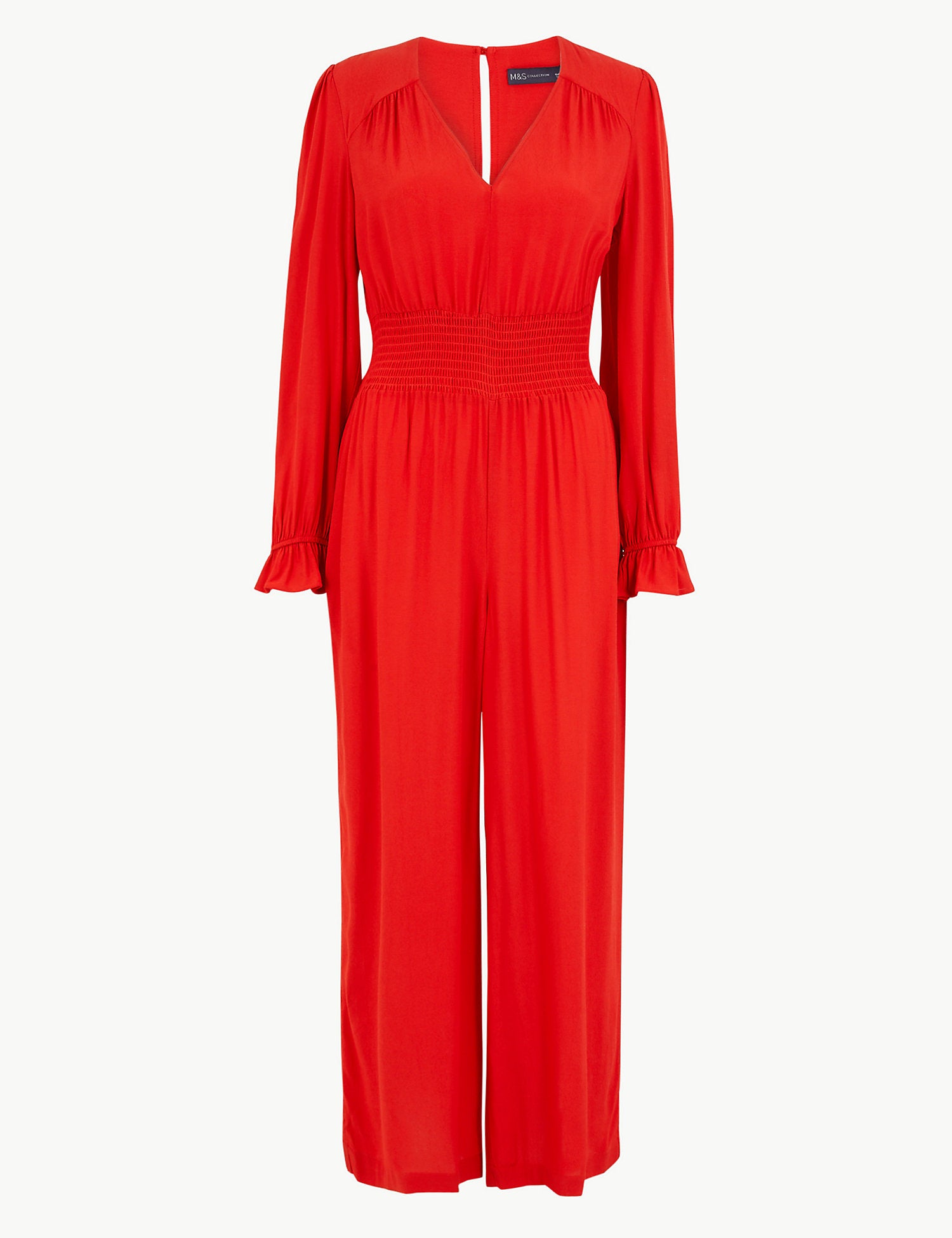 Frill Detail Waisted Jumpsuit