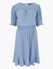 Yoke Detail Mini Waisted Dress