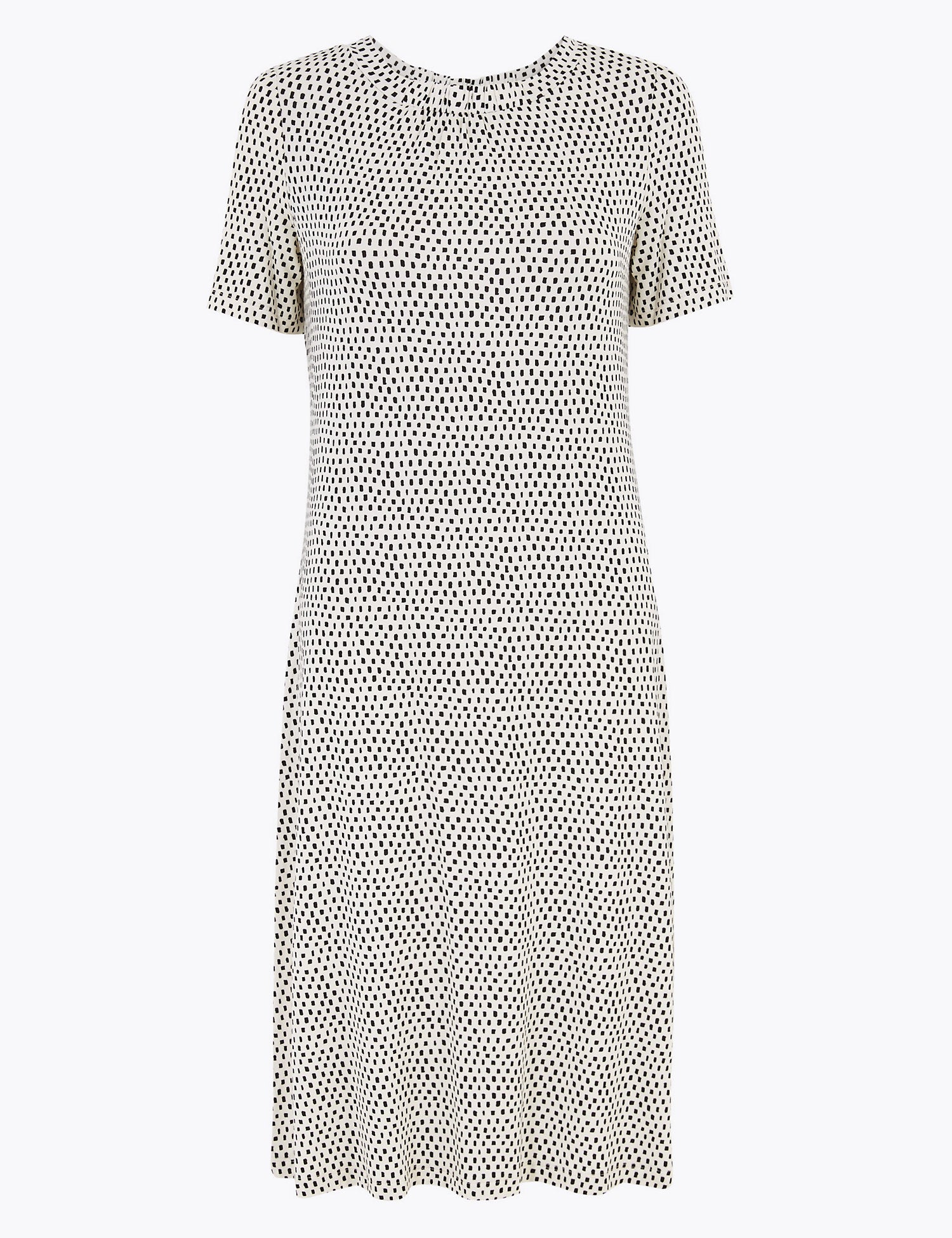 Jersey Printed Knee Length Swing Dress