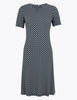 Printed Knee Length Swing Dress