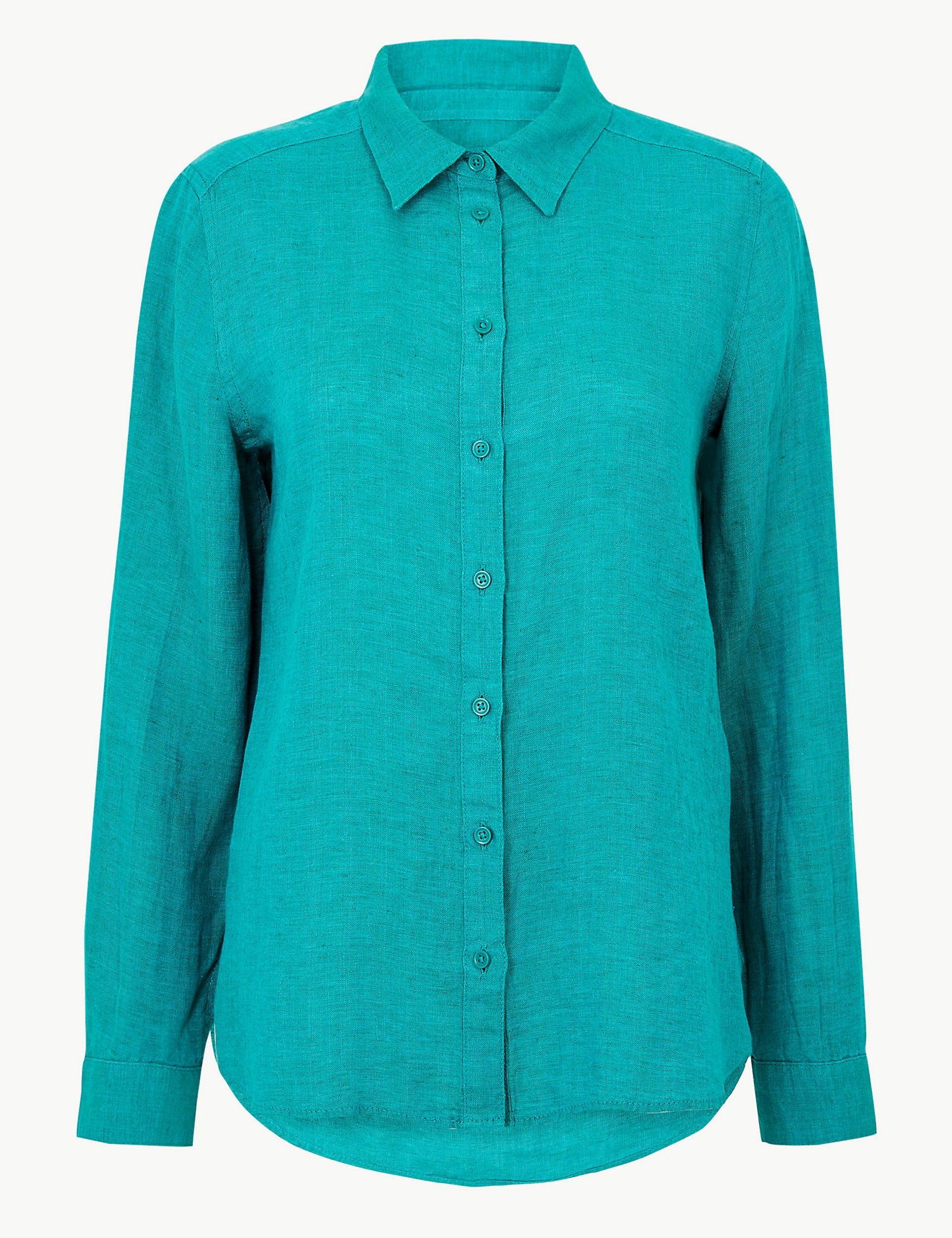 Pure Linen Button Detailed Shirt