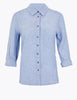PETITE Pure Linen Long Sleeve Shirt