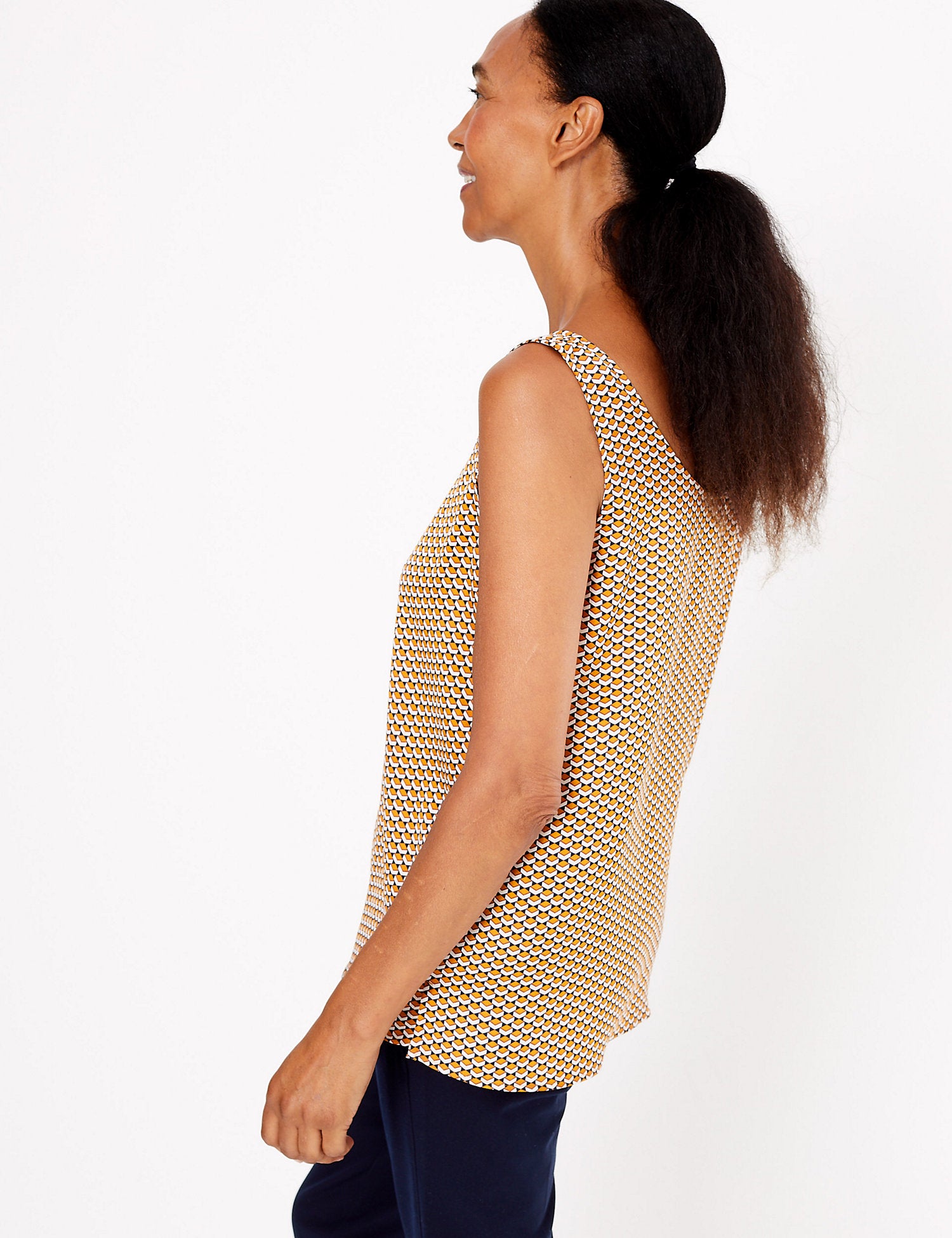 Geometric Print Vest Top