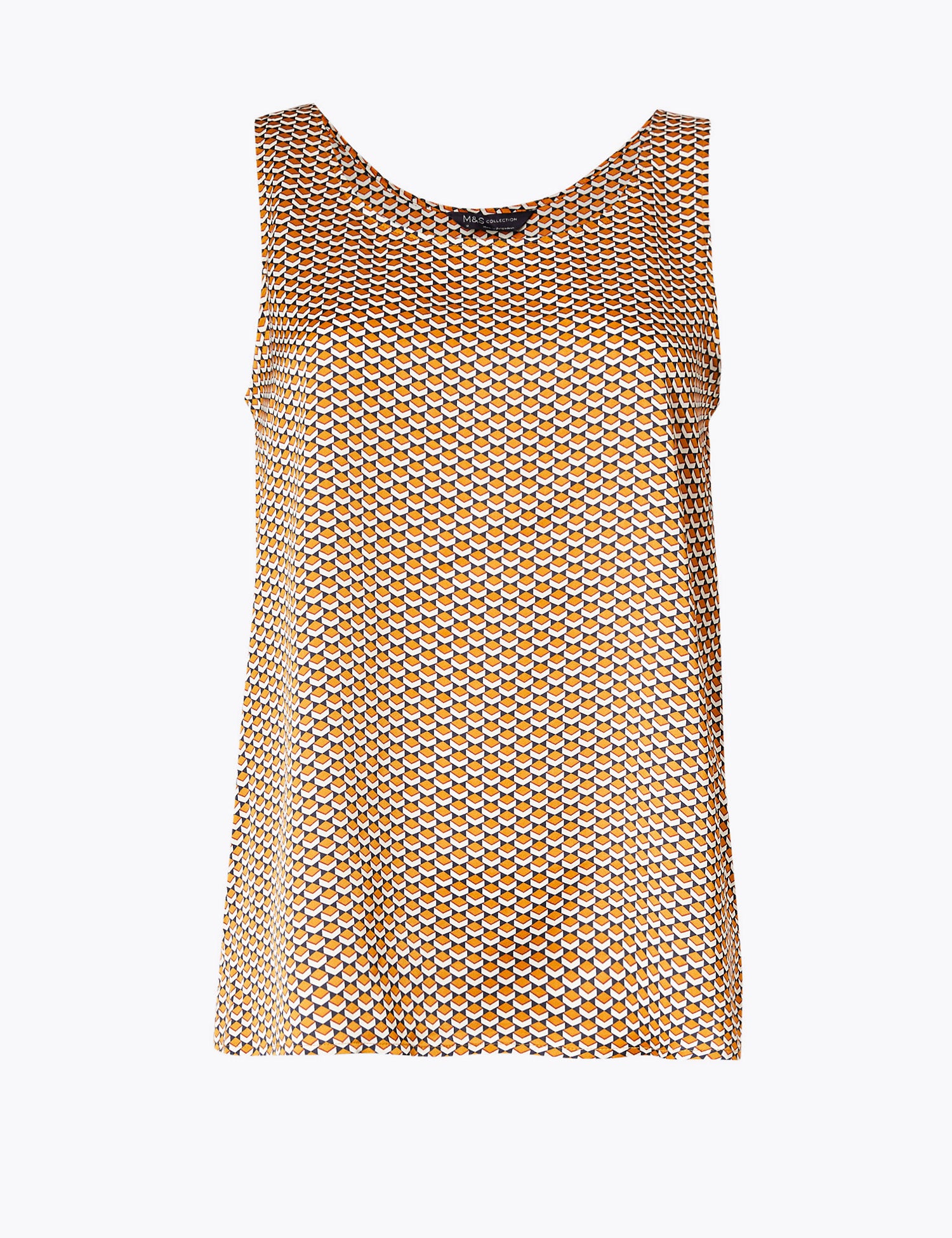 Geometric Print Vest Top