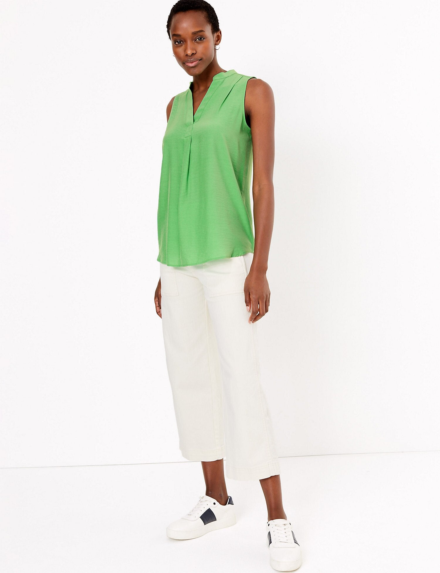 V-Neck Shell Top