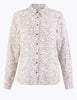 Pure Linen Floral Print Shirt