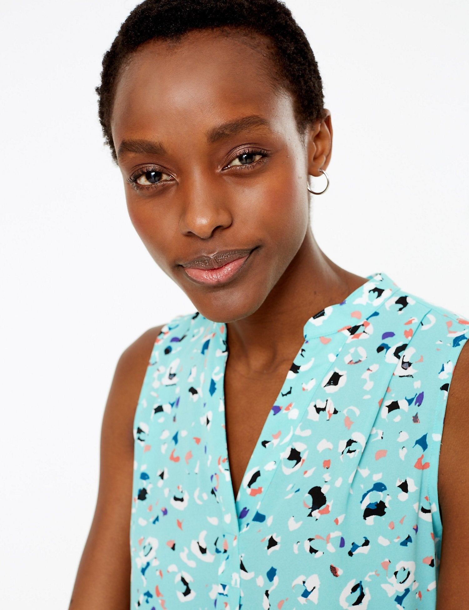 Printed Shell Top