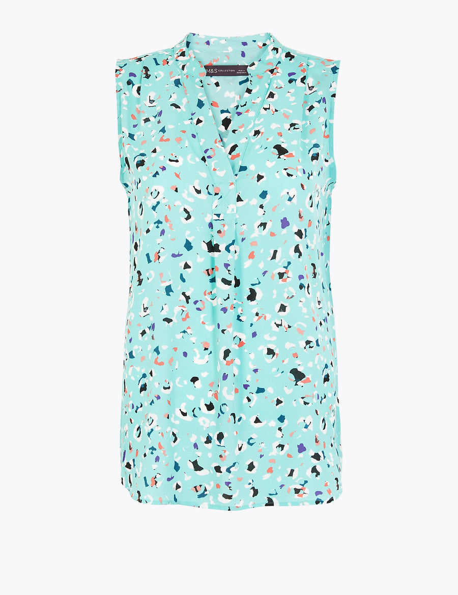 Printed Shell Top