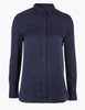 Satin Long Sleeve Shirt