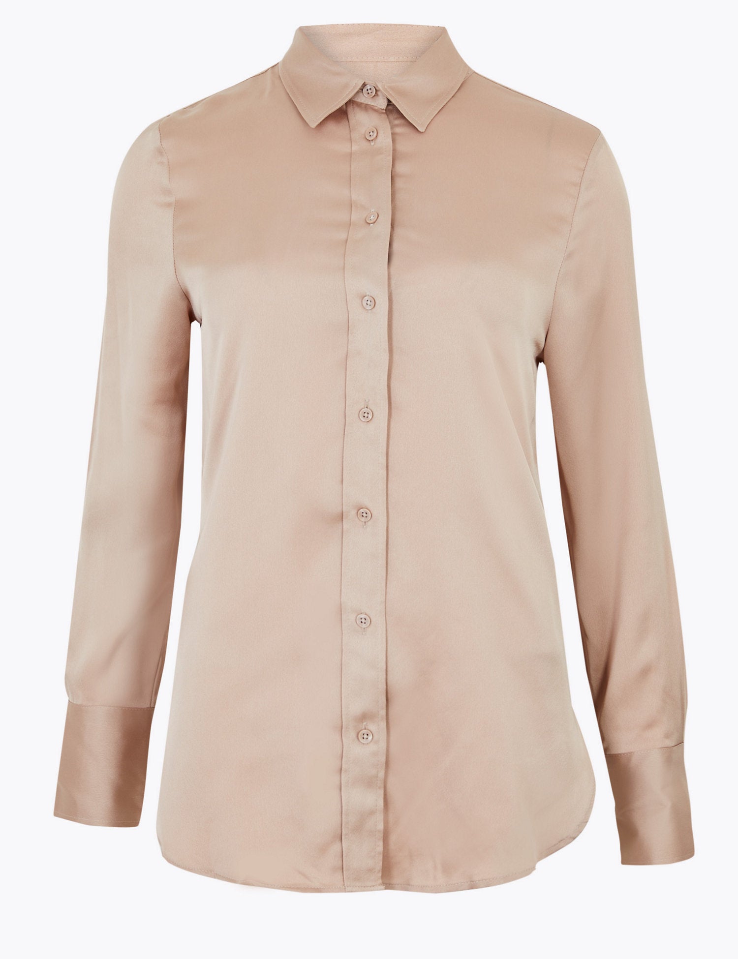 Satin Long Sleeve Shirt