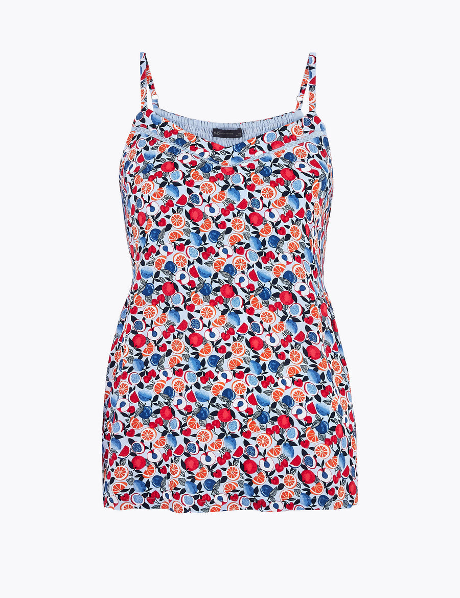 Fruit Print Sleeveless Camisole Top