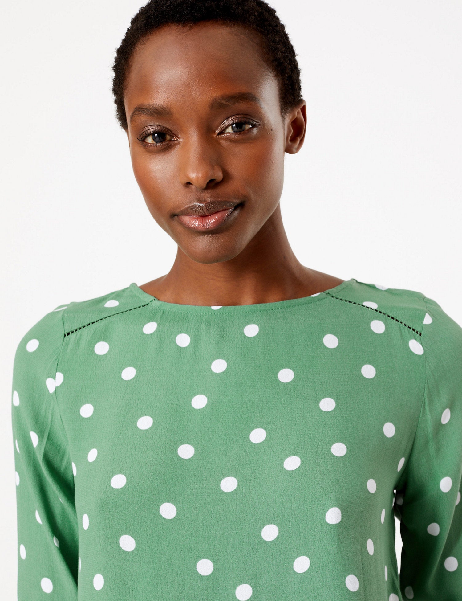 Polka Dot Long Sleeve Top