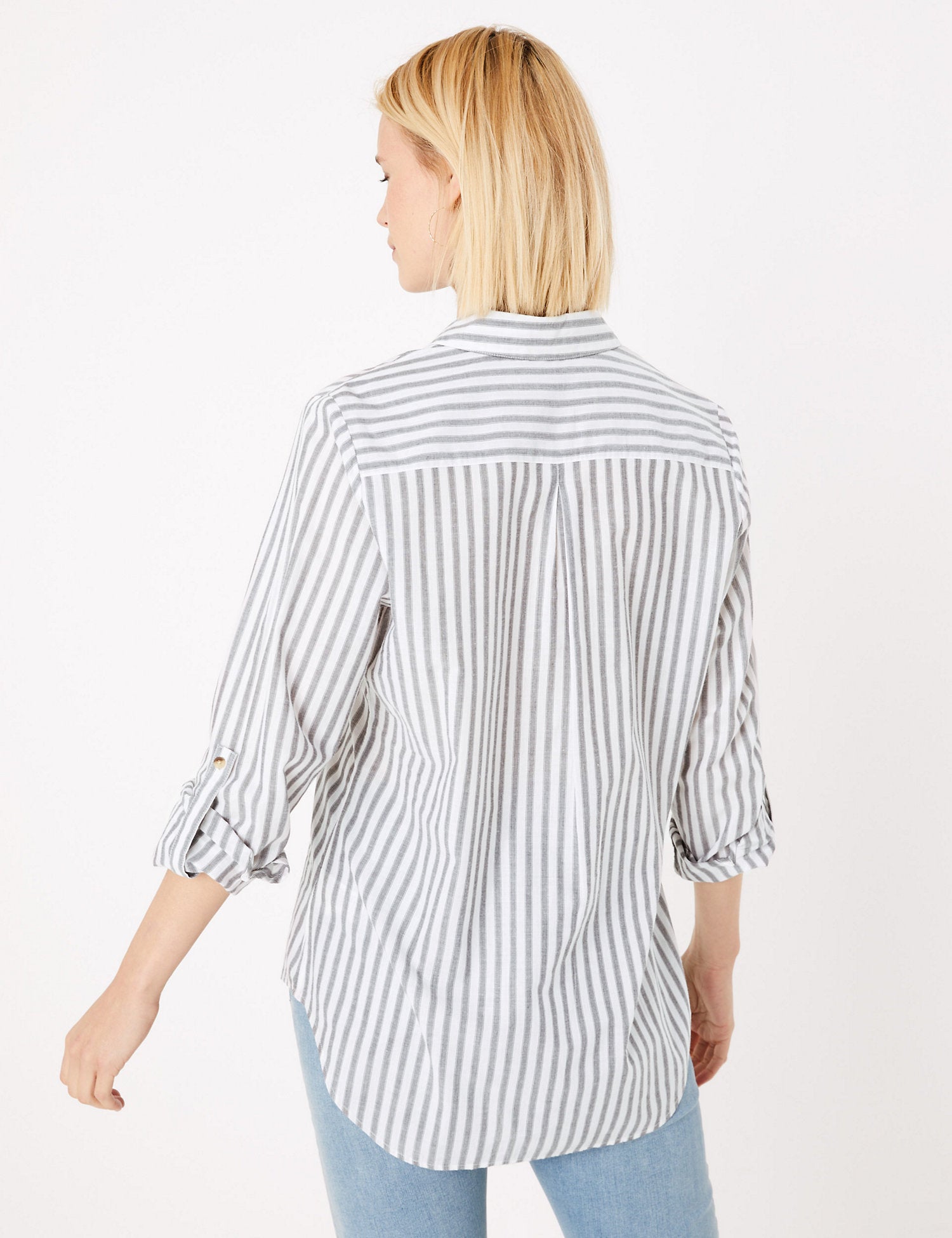 Pure Cotton Striped Relaxed Shirt