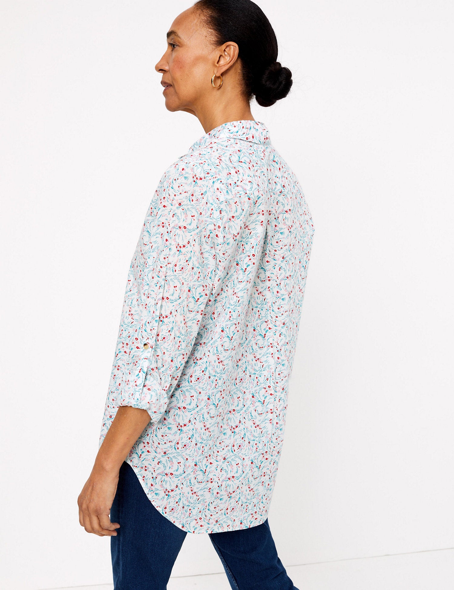 Pure Cotton Printed Relaxed Shirt