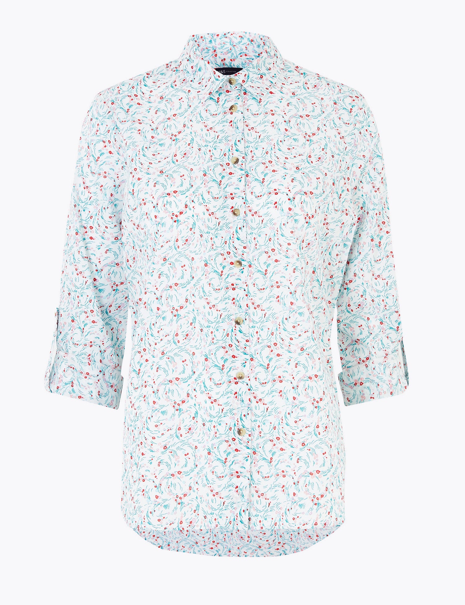 Pure Cotton Printed Relaxed Shirt