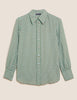 Geometric Collared Long Sleeve Shirt