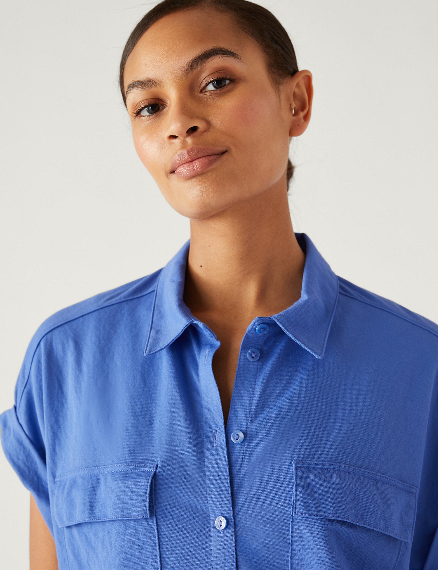 Jersey Collared Shirt