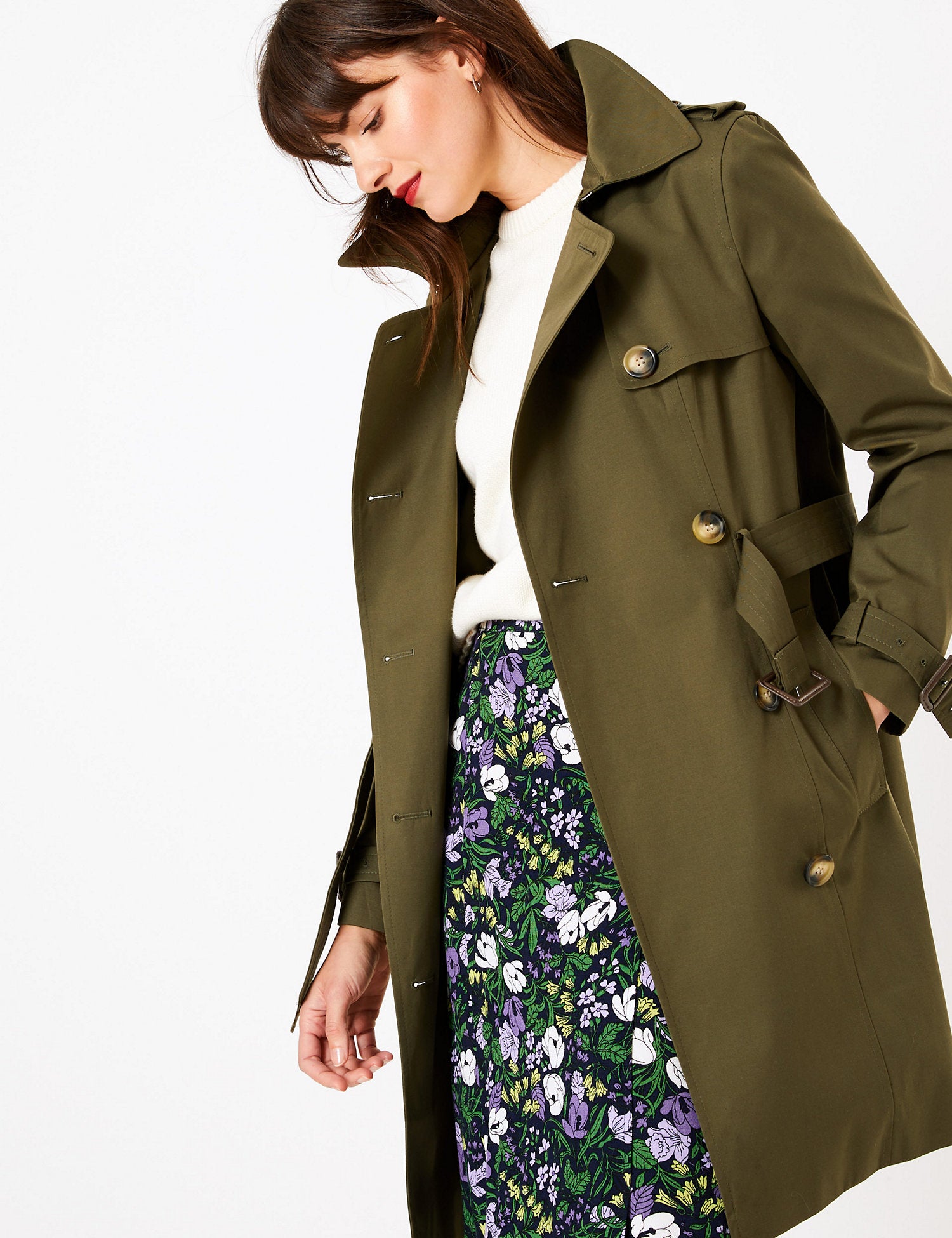 Double Breasted Trench Coat